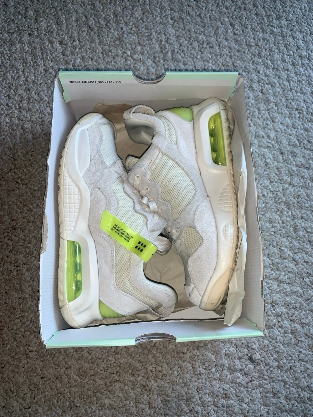 Nike Jordan Ma2 white volt casual suede sneakers basketball